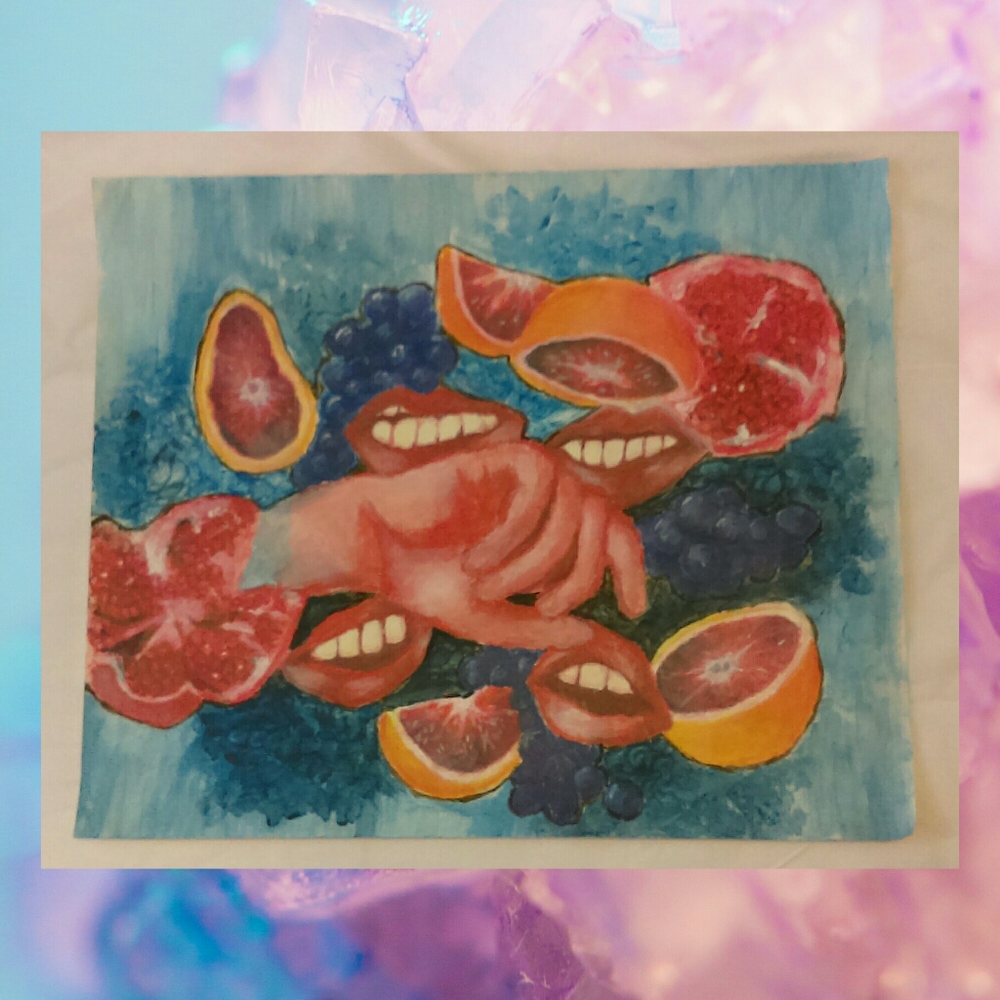 Fruit - Original Mixed Media Painting